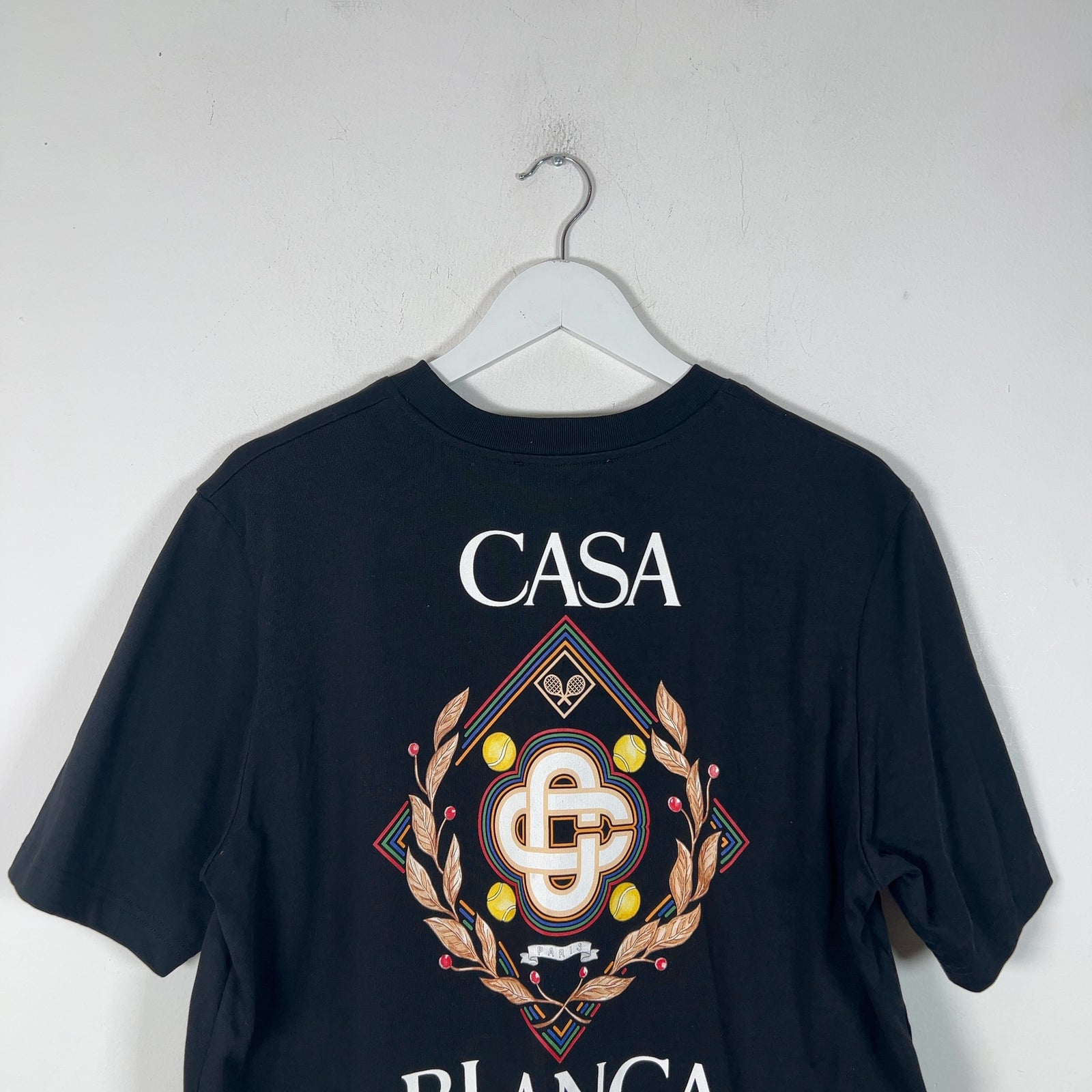 Casablanca Logo Motif Black T-Shirt