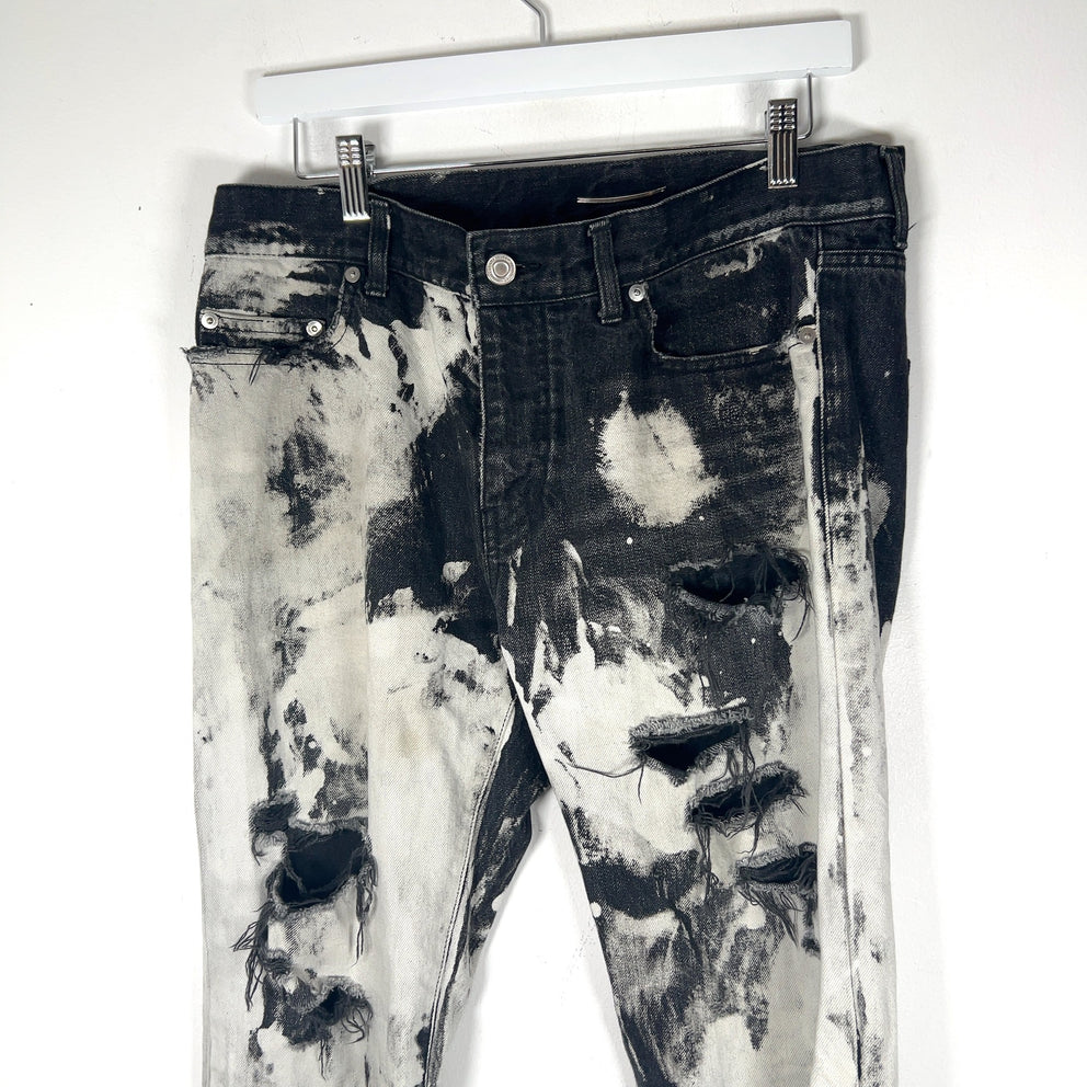 Saint Laurent SS16 'Surf Sound' Bleached Denim Jeans