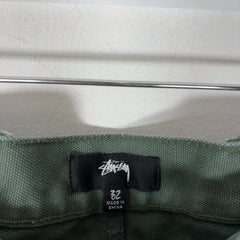 Stussy Green Canvas Double Knee Pants
