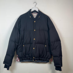 Thom Browne Navy Down Bomber Puffer Jacket Size 3