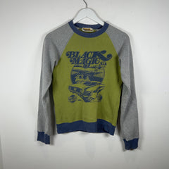 Hysteric Glamour 'Black Magic' Green / Blue Crewneck