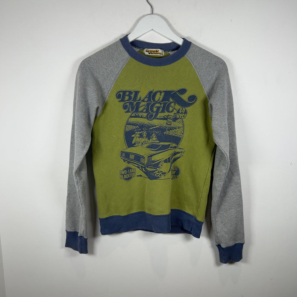 Hysteric Glamour 'Black Magic' Green / Blue Crewneck
