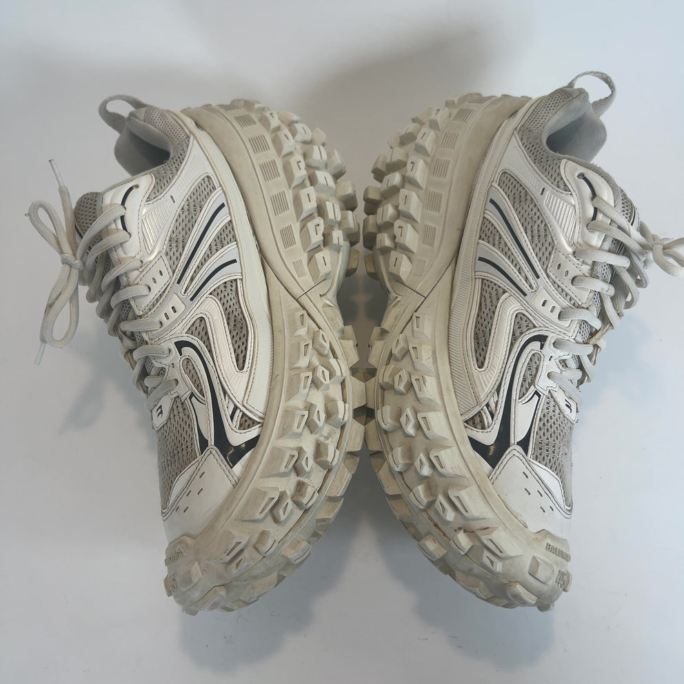 Balenciaga Eggshell Contrast Defender Lowtop Sneakers