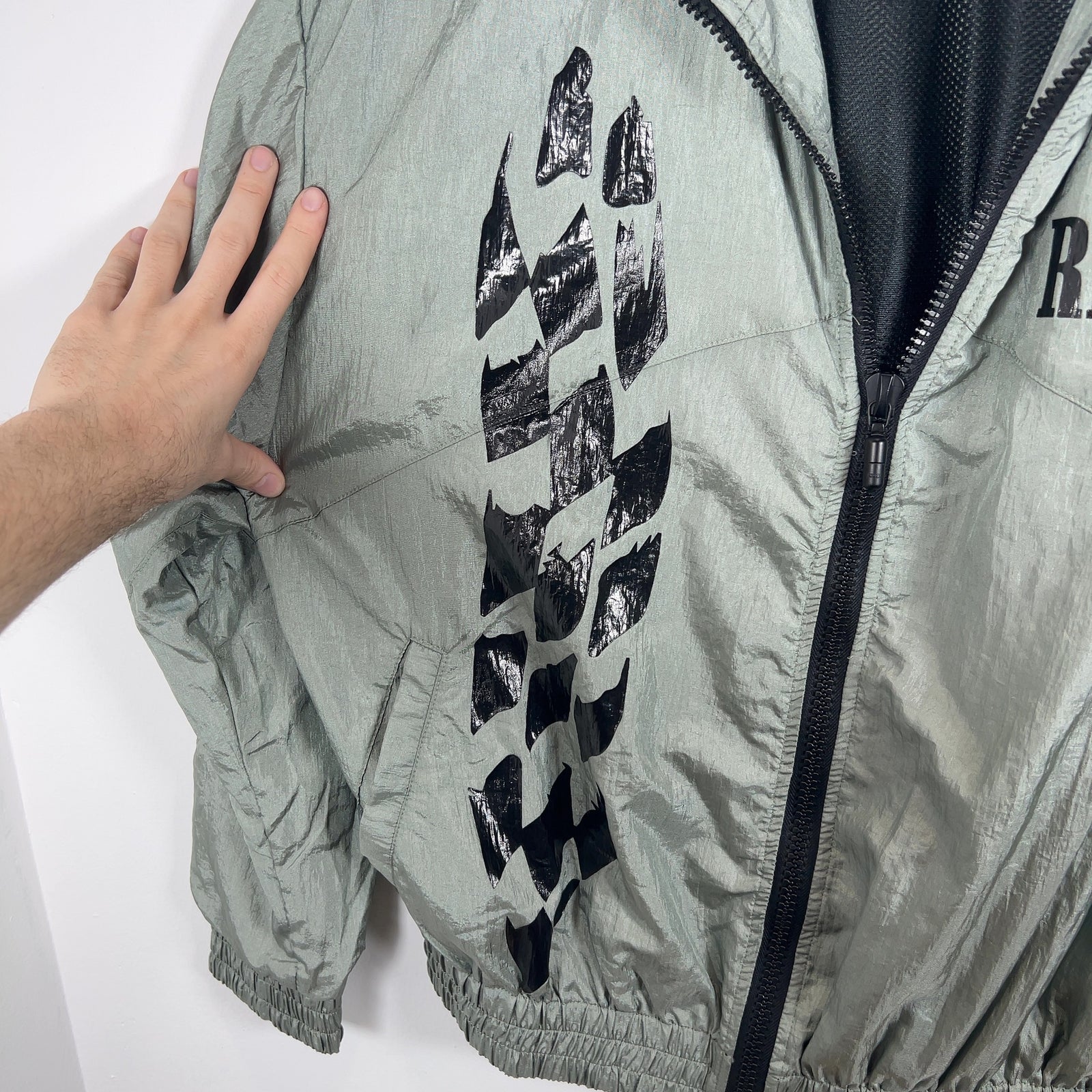Rhude Grey Logo Track Jacket