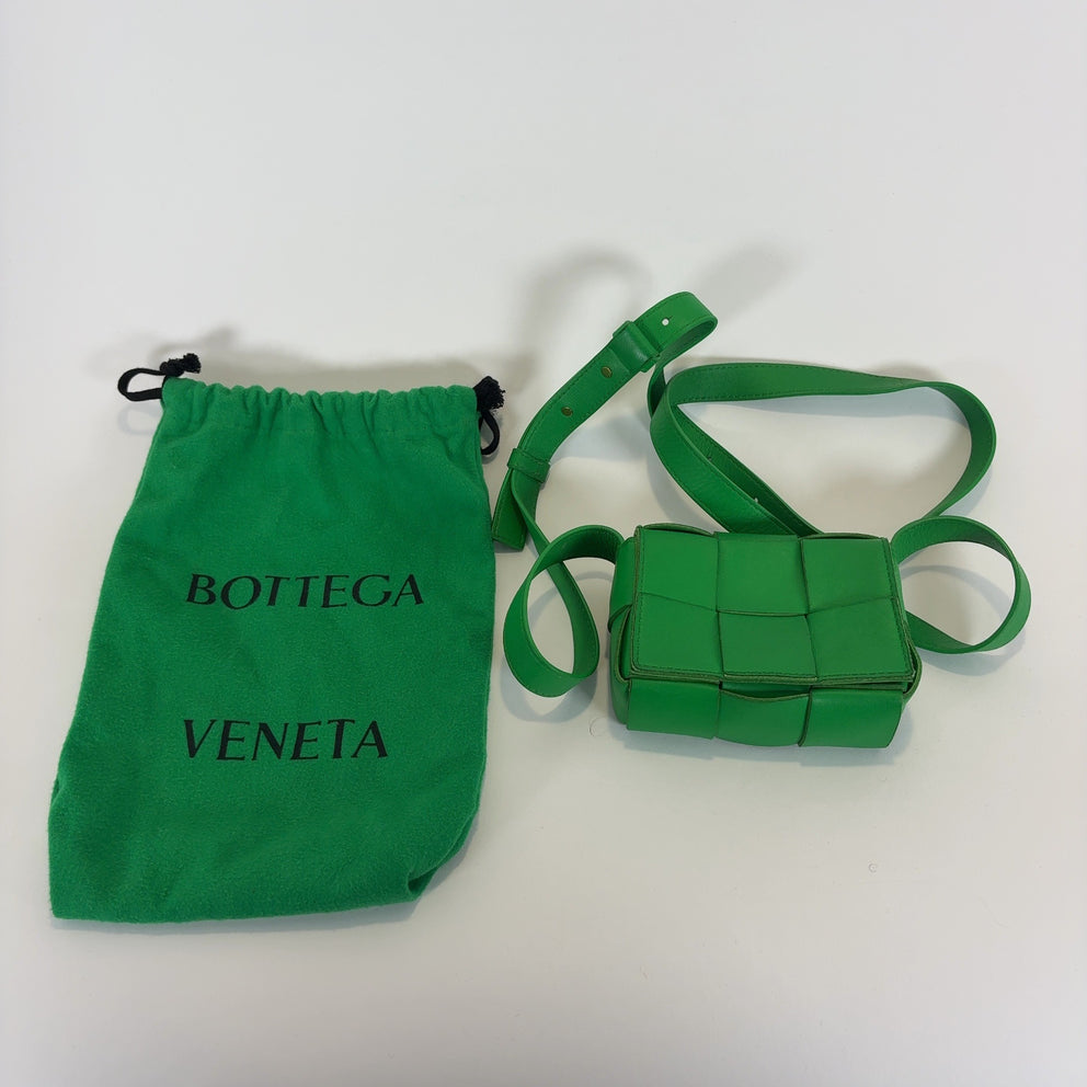 Bottega Veneta Mini Cassette Leather Bag