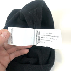 Chrome Hearts Blue Triple Cross Leather Patch Cashmere Beanie