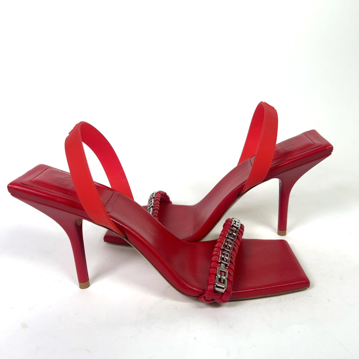Givenchy Red 4G Slingback Sandal