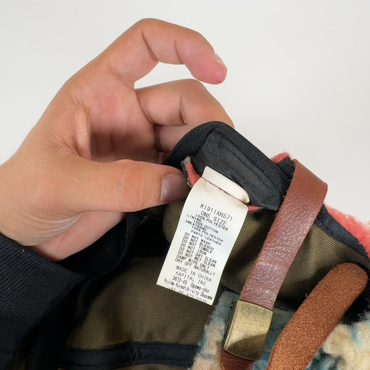 Kapital Multi-Colored Bore Fleece Hat