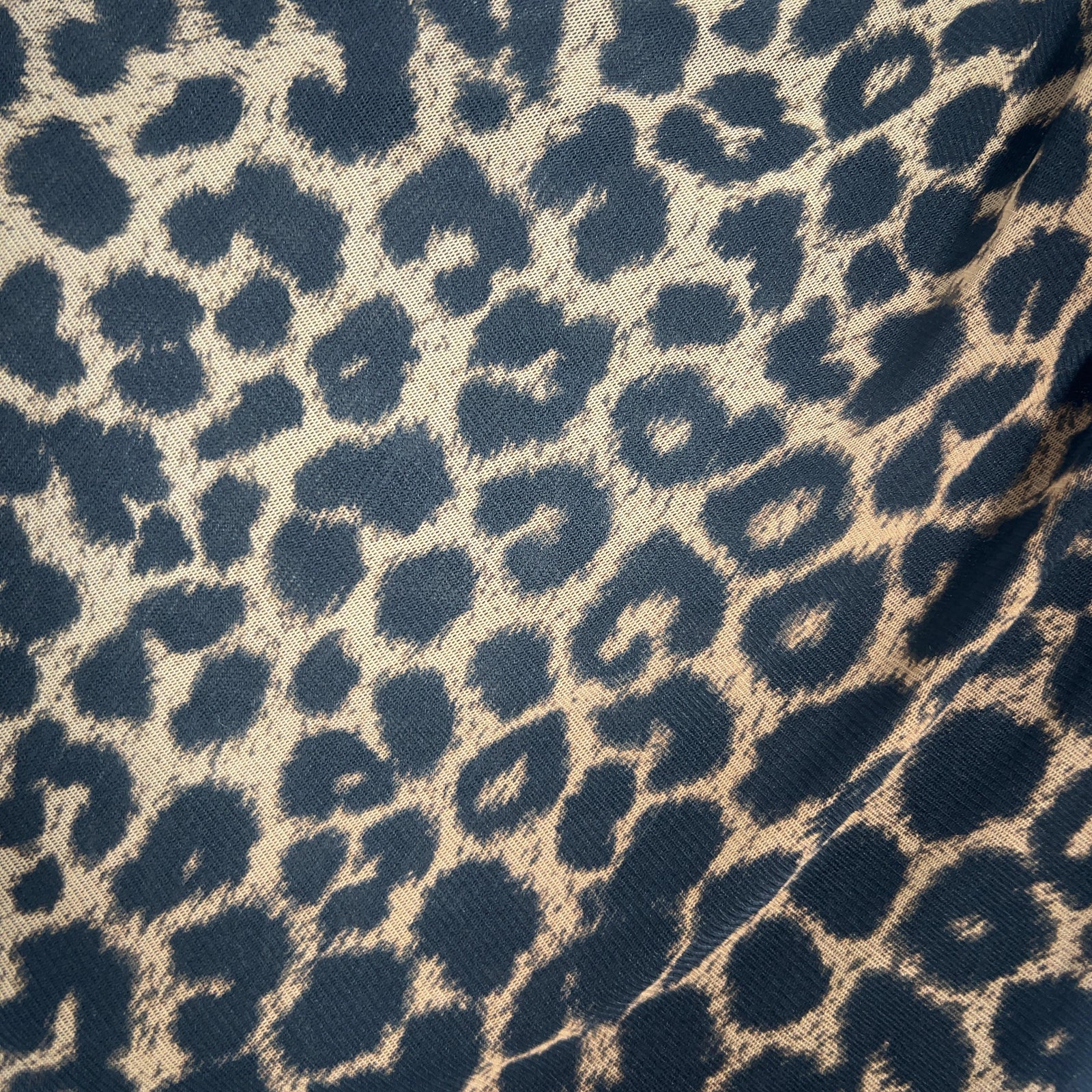 Saint Laurent Leopard Printed Ruched Mesh Mini Dress