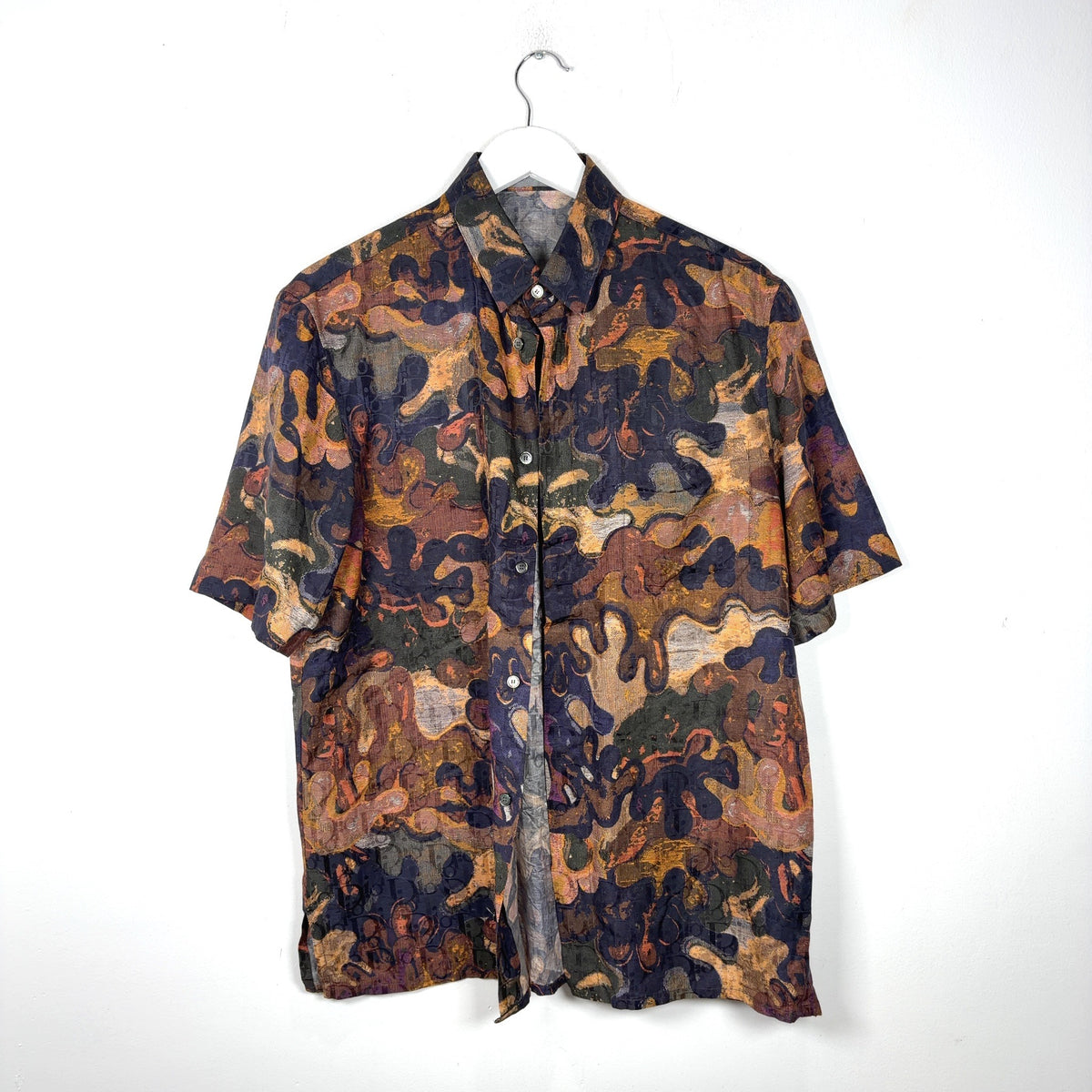 Dior x Peter Doig Camoflauge Oblique Button-Up Shirt
