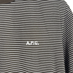 A.P.C Striped Logo T-Shirts