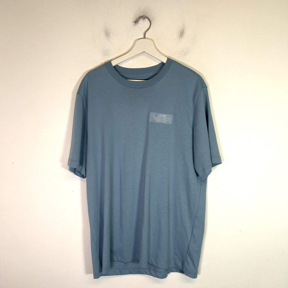 Amiri Light Blue Spirit Logo T-Shirt