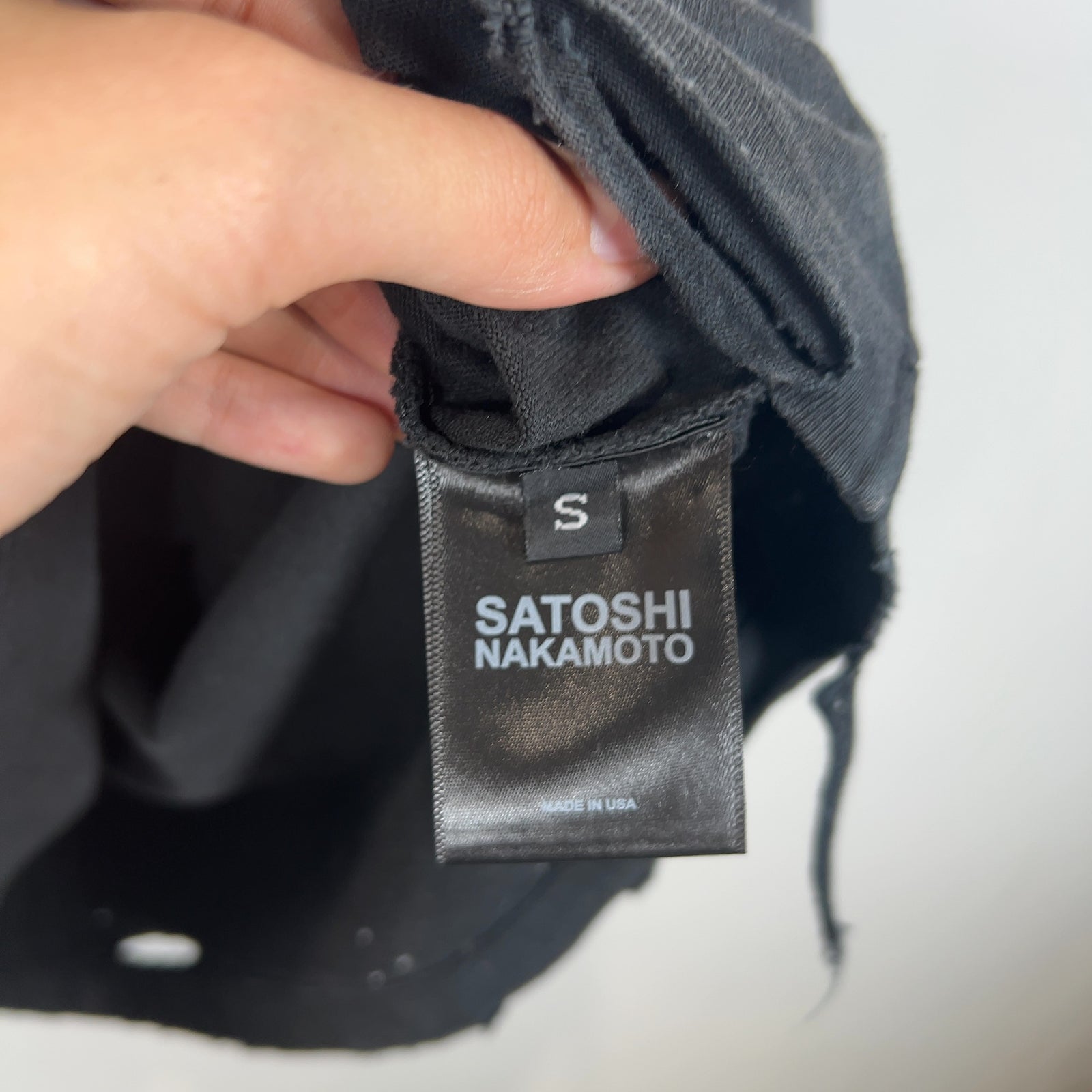 Satoshi Nakamoto Explicit Logo Graphic T-Shirt