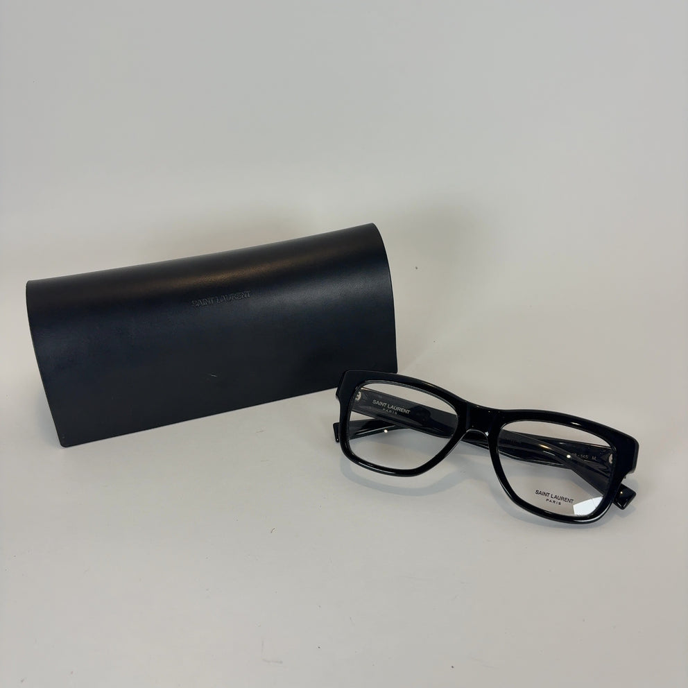 Saint Laurent Clear Lens Logo Glasses