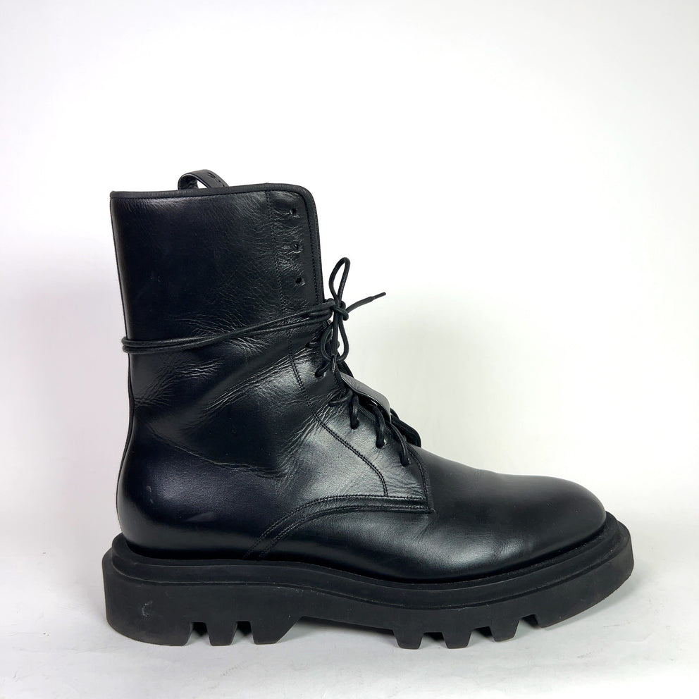 Givenchy Leather Combat Lace-Up Boots