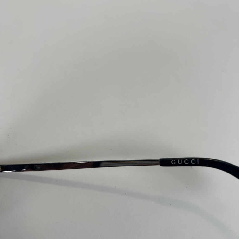Gucci Gold 'GG' Stone Aviator Sunglasses
