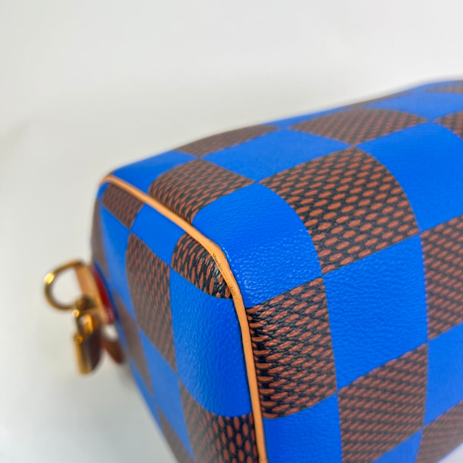 Louis Vuitton Blue Damier Pop Speedy Bandouliere 25