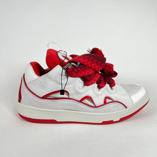Lanvin Red/White Curb Sneaker Size 12