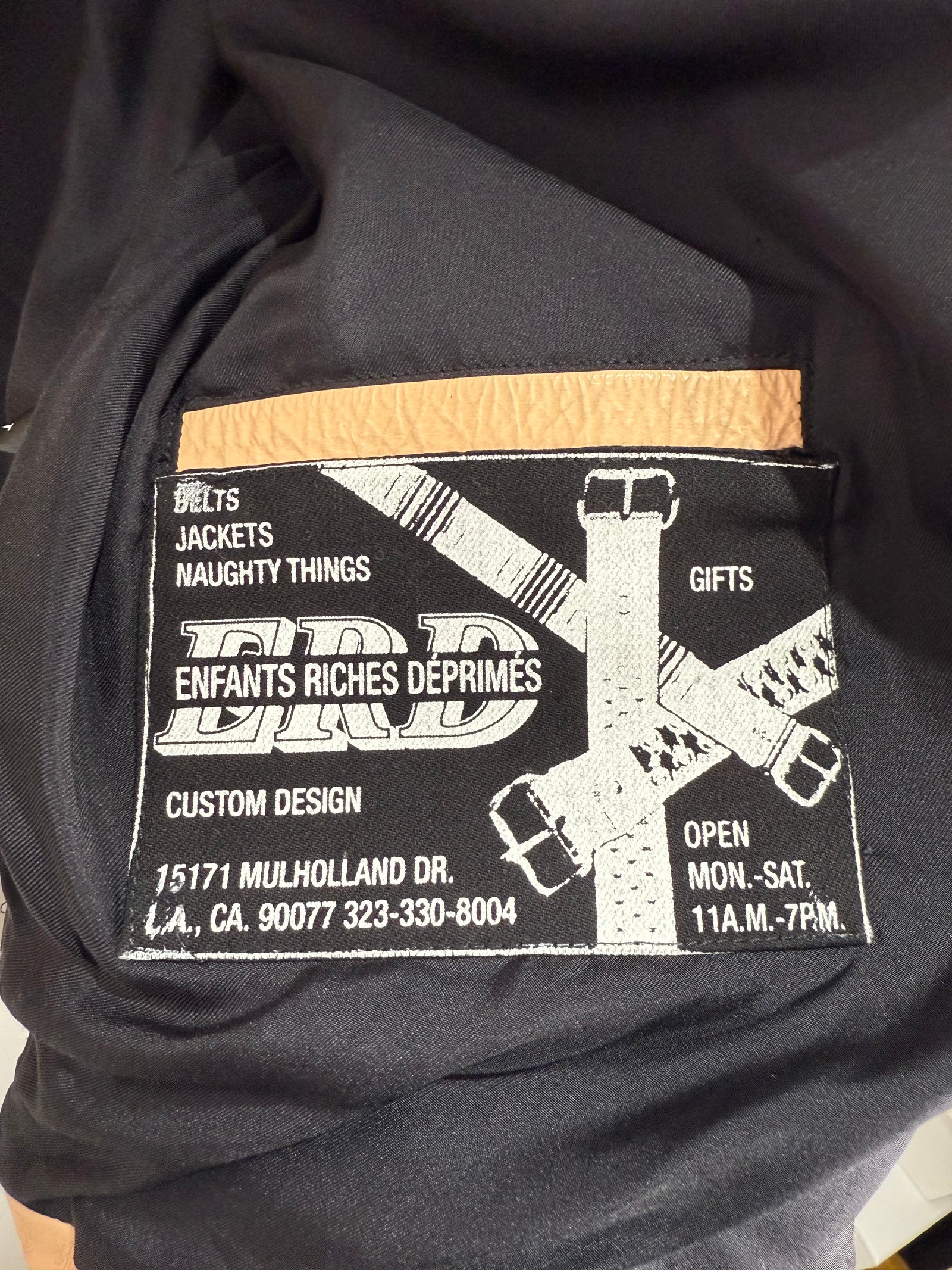 Enfant Riches Deprimes Painter Leather Jacket Size L