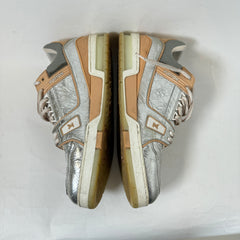 Louis Vuitton Metallic Silver Trainer Size LV 10