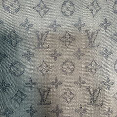Louis Vuitton Grey Monogram Logo Slim Jeans Size 29
