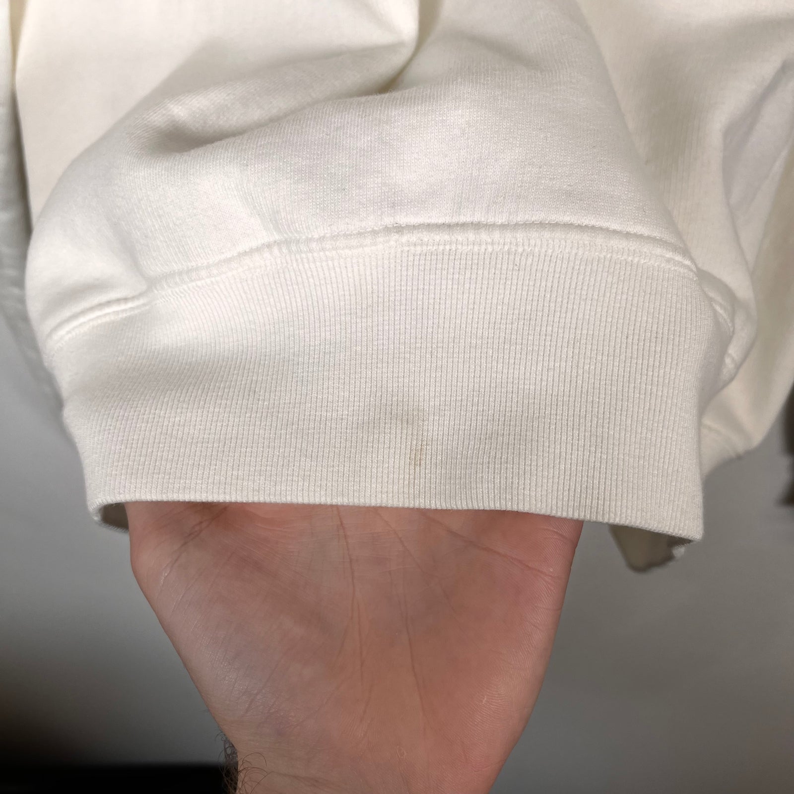 Rick Owens White Felpa Crewneck