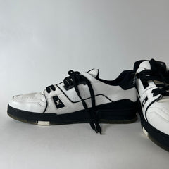 Louis Vuitton White/Black Trainers Sz LV11