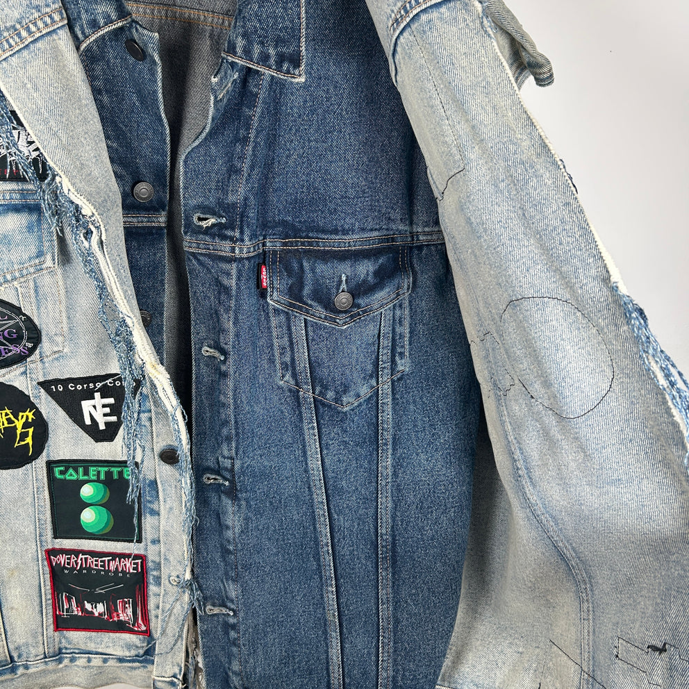 Vetements x Levis AW17 Double Trash Oversized Denim Vest Size S