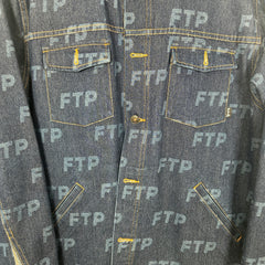 FTP All-Over Print Denim Jacket Size L