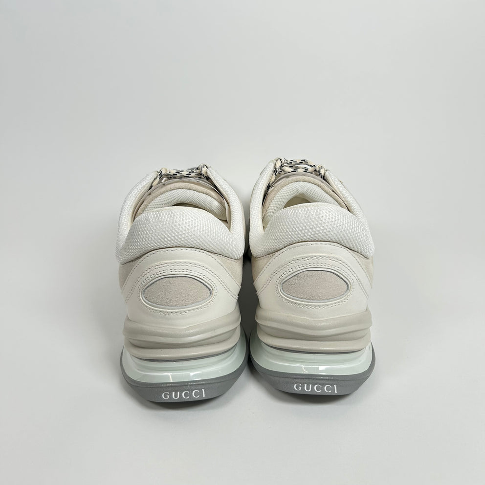 Gucci White Interlocking G Runner Size GG 10