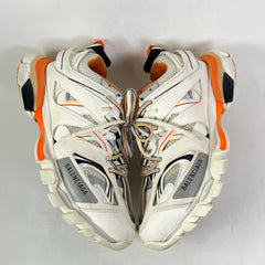Balenciaga White/Orange Track Sneaker Size 45