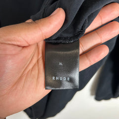 Rhude Black Side Logo Longsleeve Size XL
