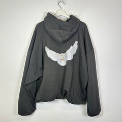 YZY Gap x Balenciaga Black Dove Hoodie Size L