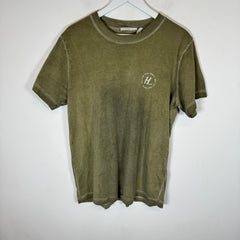 Helmut Lang Green Circle Logo T-Shirt Size M