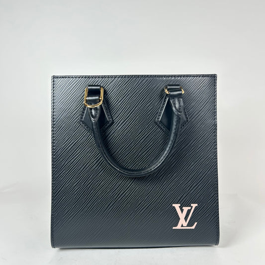 Louis Vuitton Black Epi Leather Sac Plat BB Bag