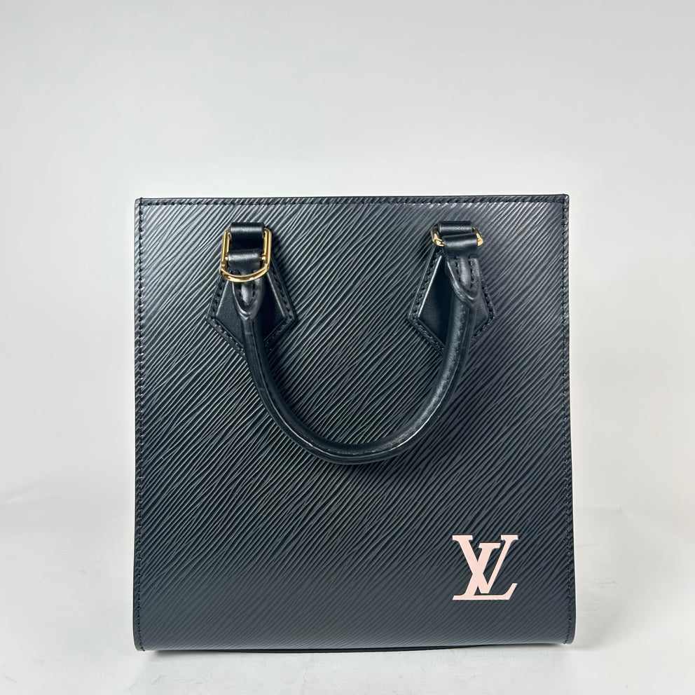 Louis Vuitton Black Epi Leather Sac Plat BB Bag