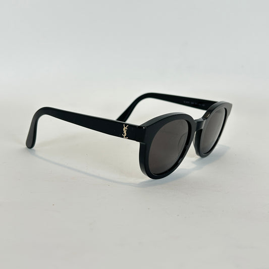 Saint Laurent Rounded 'YSL' Logo Sunglasses