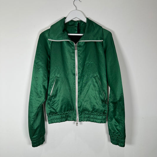 Amiri Green Satin Track Jacket Size S