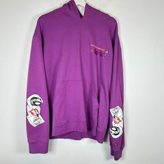 Chrome Hearts Purple Matty Boy I Want More Not Less Hoodie Size XL