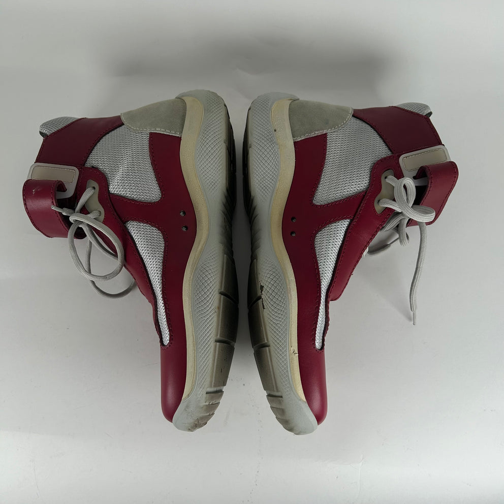 Prada America's Cup Burgundy Sneakers Size 9.5