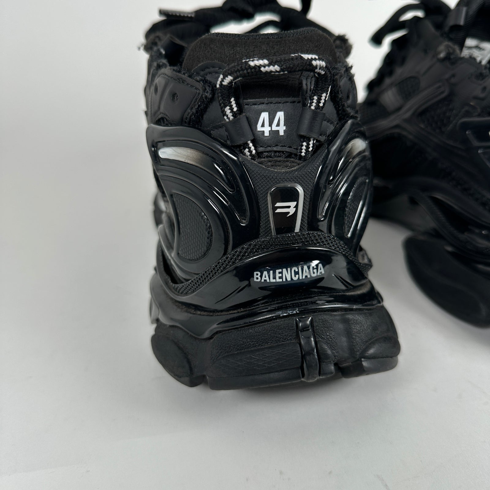 Balenciaga Triple Black Matte Low-Top Runners Size 44