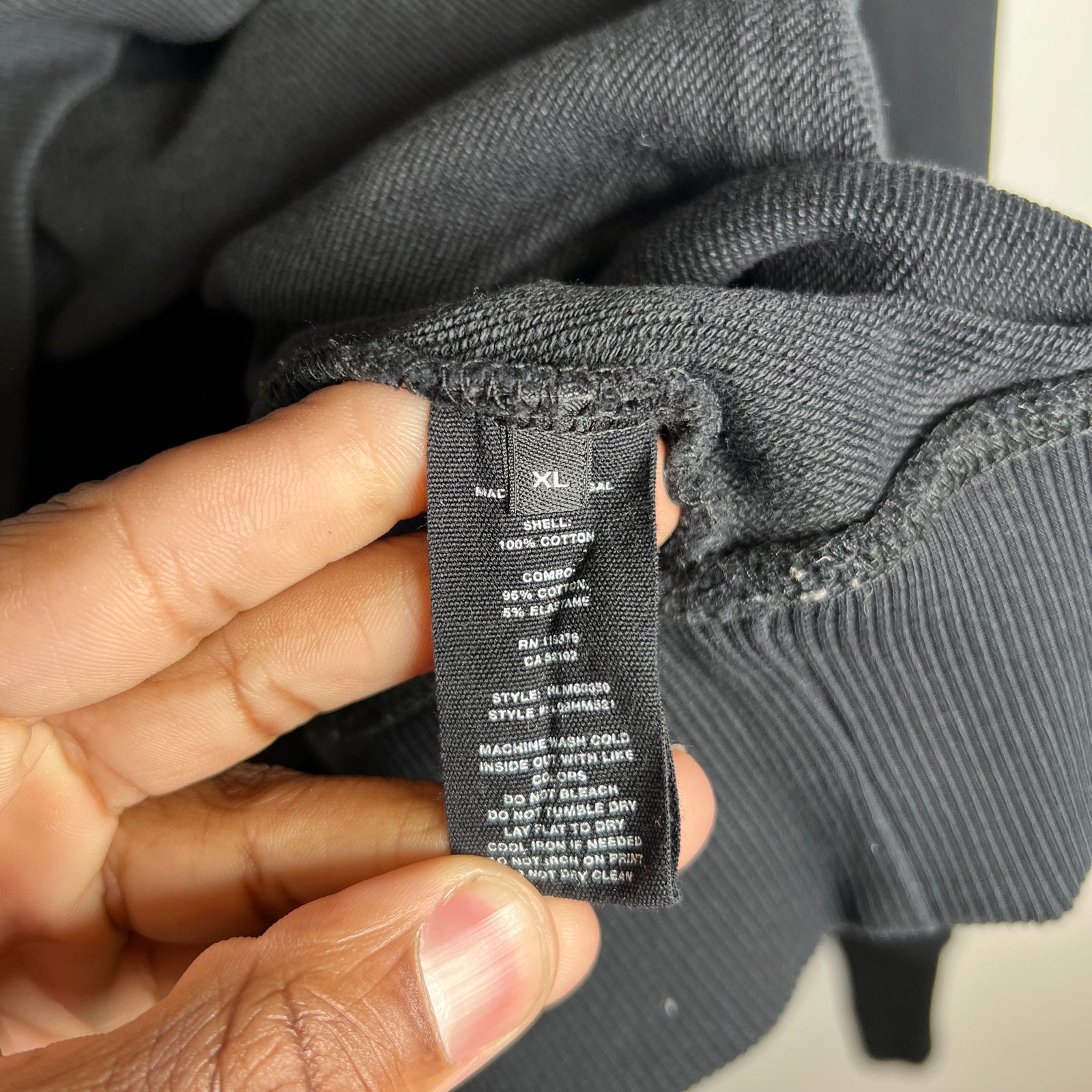 Helmut Lang Black Core Logo Hoodie Size XXL