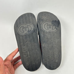 Gucci Rubber Web Slides Size GG 8