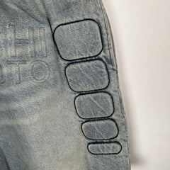 Satoshi Nakakamoto Denim Moto Shorts Size L