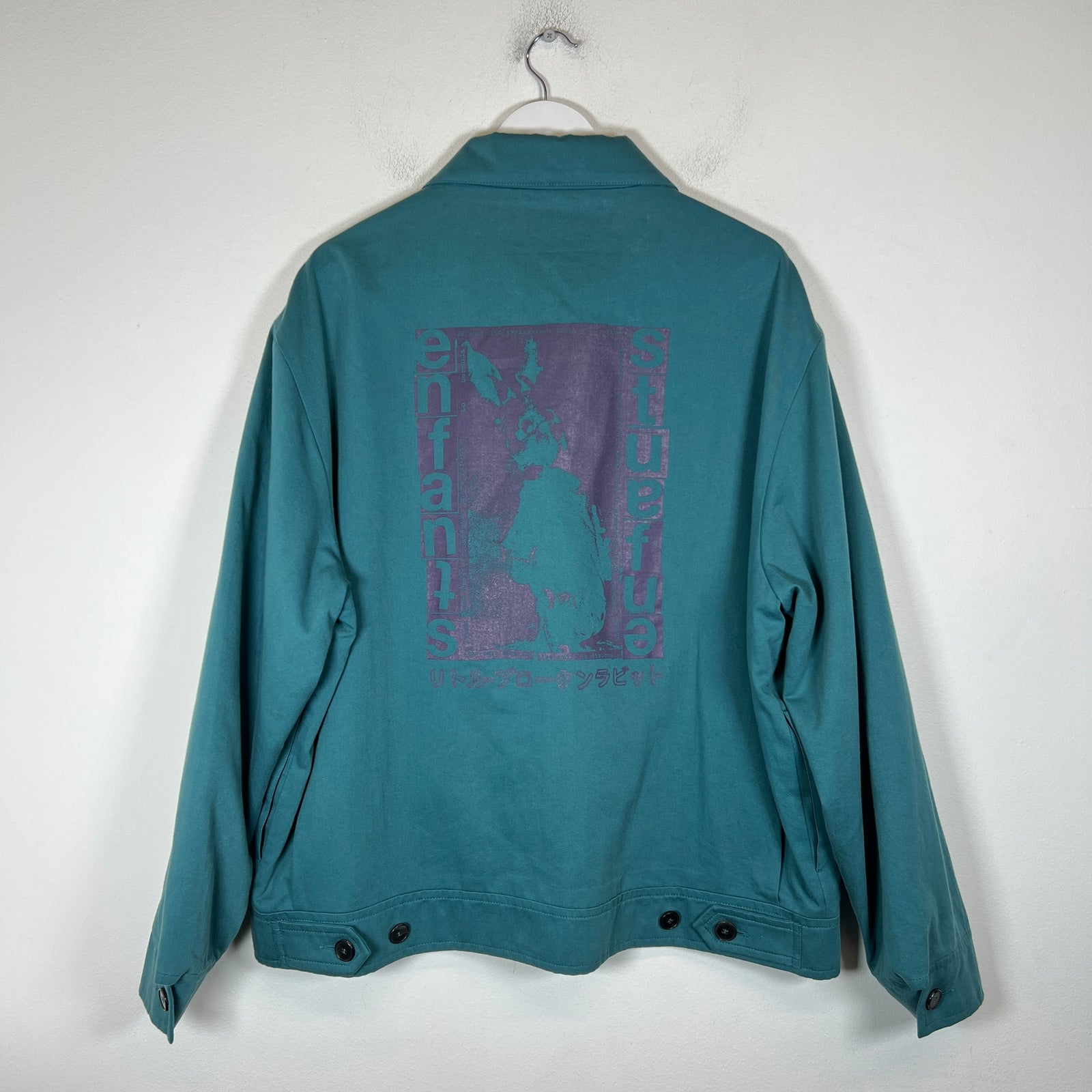 Enfants Riches Deprimes Teal Bunny Mechanics Jacket Size L