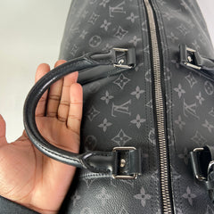 Louis Vuitton Eclipse Monogram Keepall Bandouliere 55