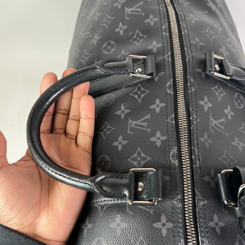 Louis Vuitton Eclipse Monogram Keepall Bandouliere 55