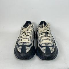 Gucci Navy GG Rhyton Sneaker Size GG 9.5