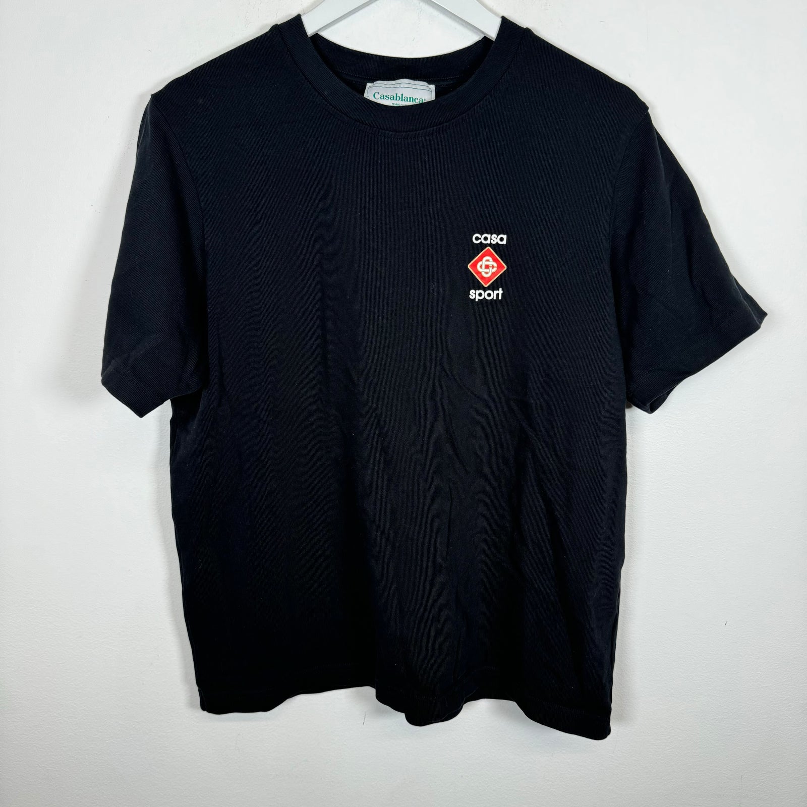 Casablanca Black Casa Sport Tee Size L