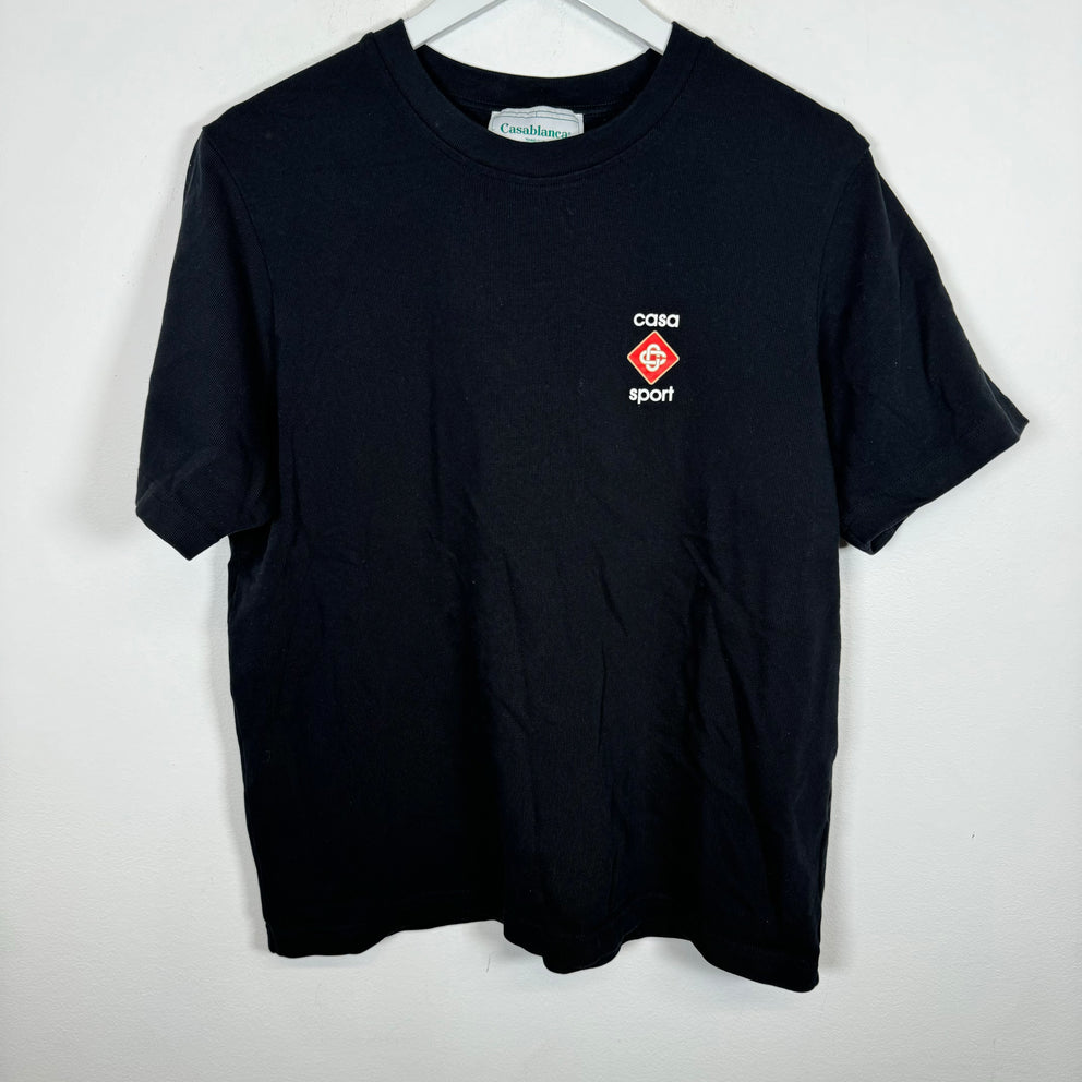 Casablanca Black Casa Sport Tee Size L